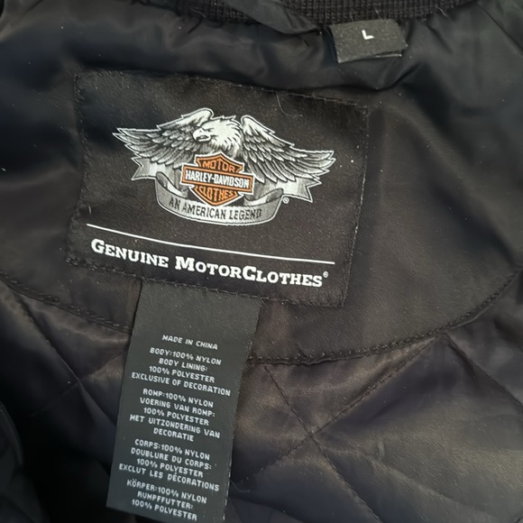 Harley Davidson Genuine Motorclothes - Medium Weight Riding Jacket - Mens Large - Picture 7 of 7